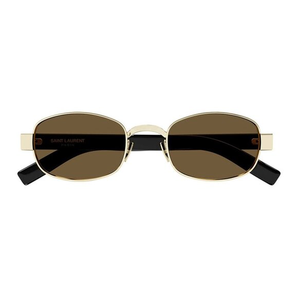NWT SAINT LAURENT GOLD WOMEN SUNGLASSES - Picture 5 of 6